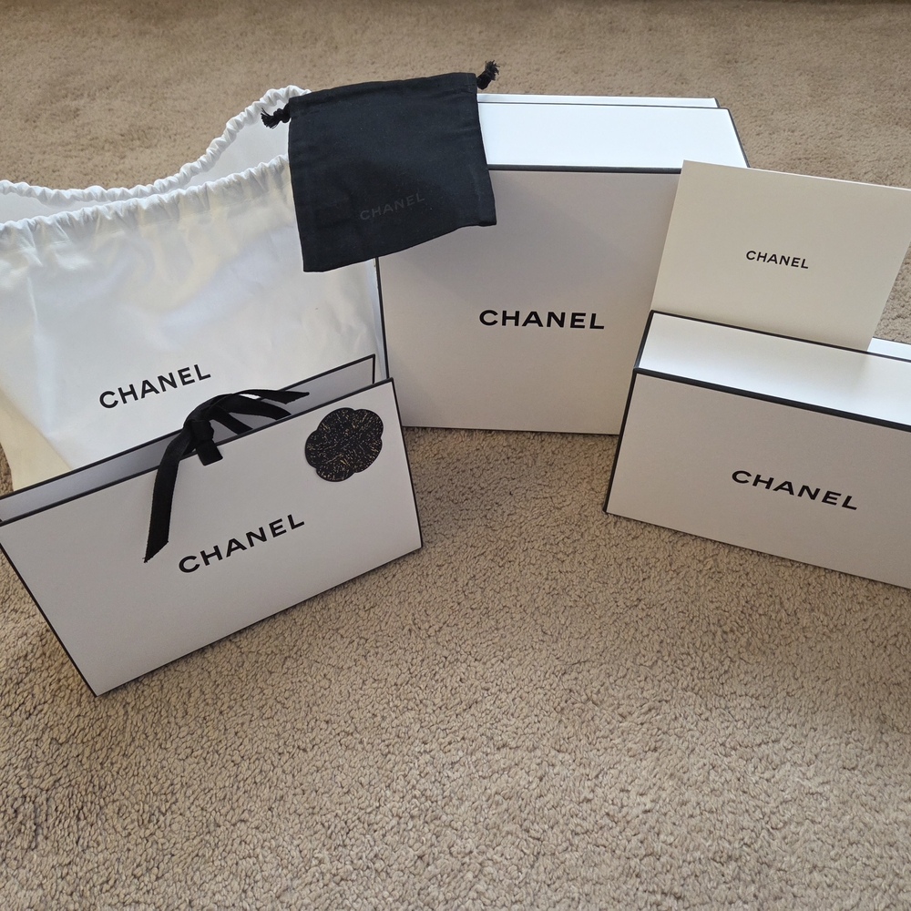 Chanel White Gift Box Set